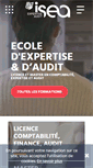 Mobile Screenshot of isea-lille.fr